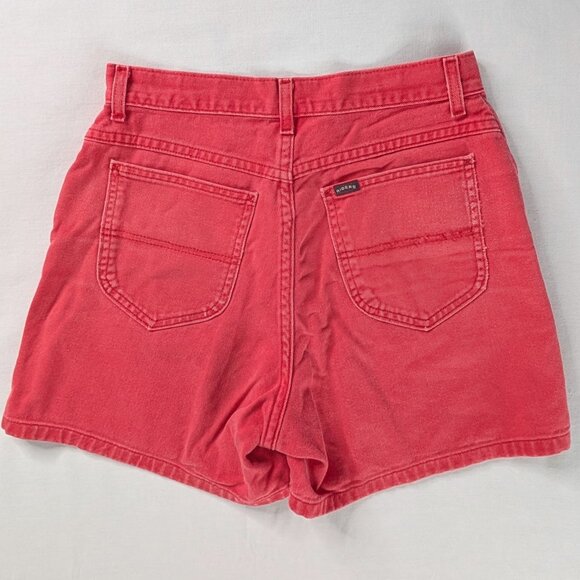 VTG Coral Pink Lee Riders Long Length Jean Shorts 90s Mom Shorts